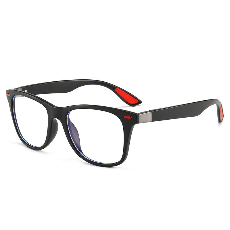 Anti-Blue Glasses Square Frame Flat Glasses Men