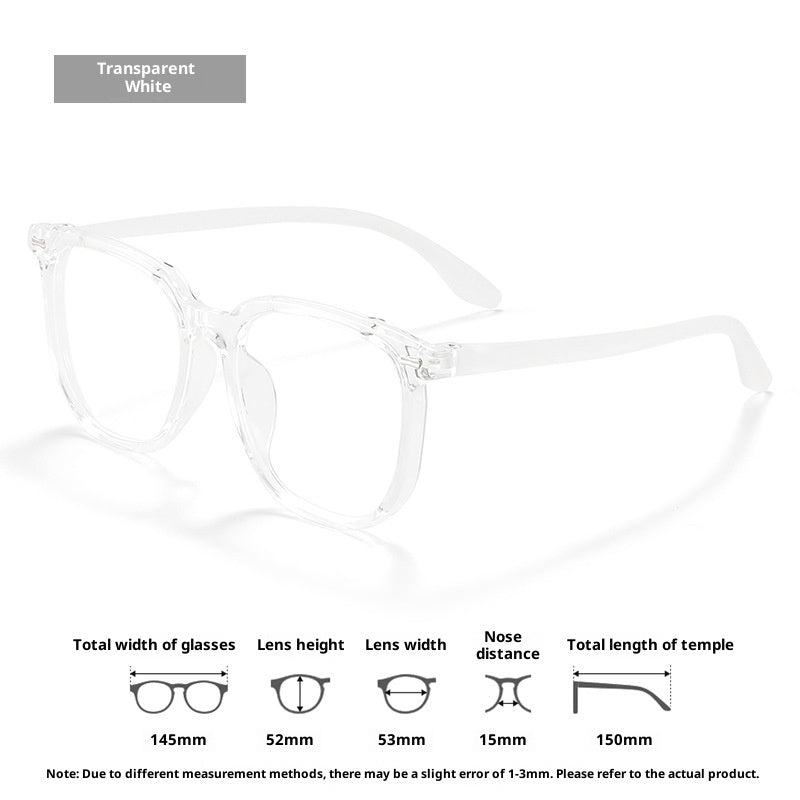 Gradient Anti-Blue Light Large Frame Glasses