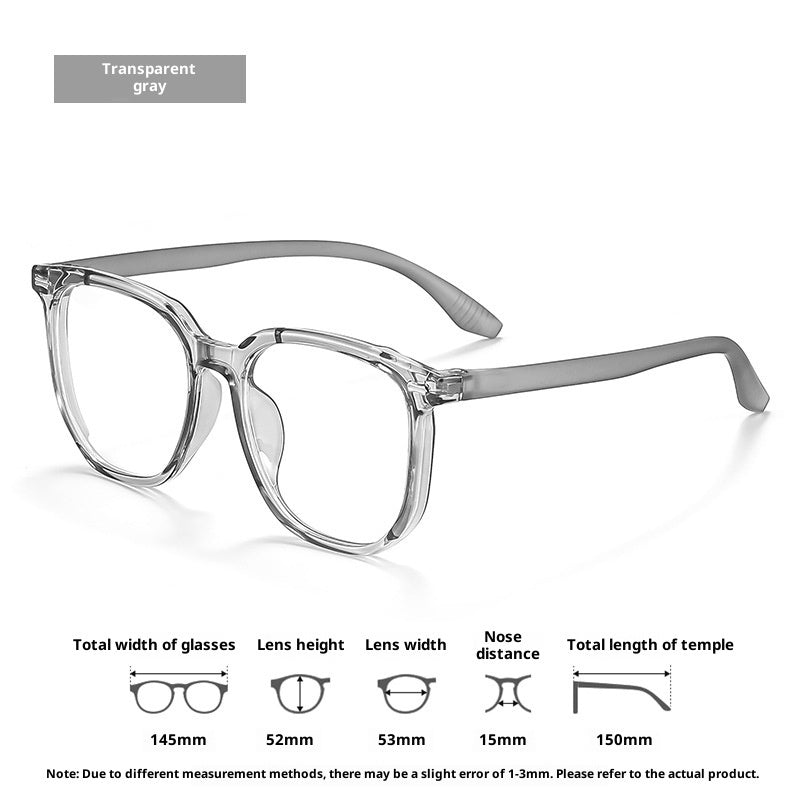 Gradient Anti-Blue Light Large Frame Glasses