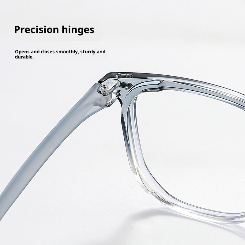 Gradient Anti-Blue Light Large Frame Glasses