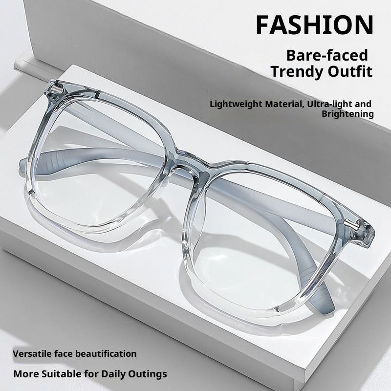 Gradient Anti-Blue Light Large Frame Glasses