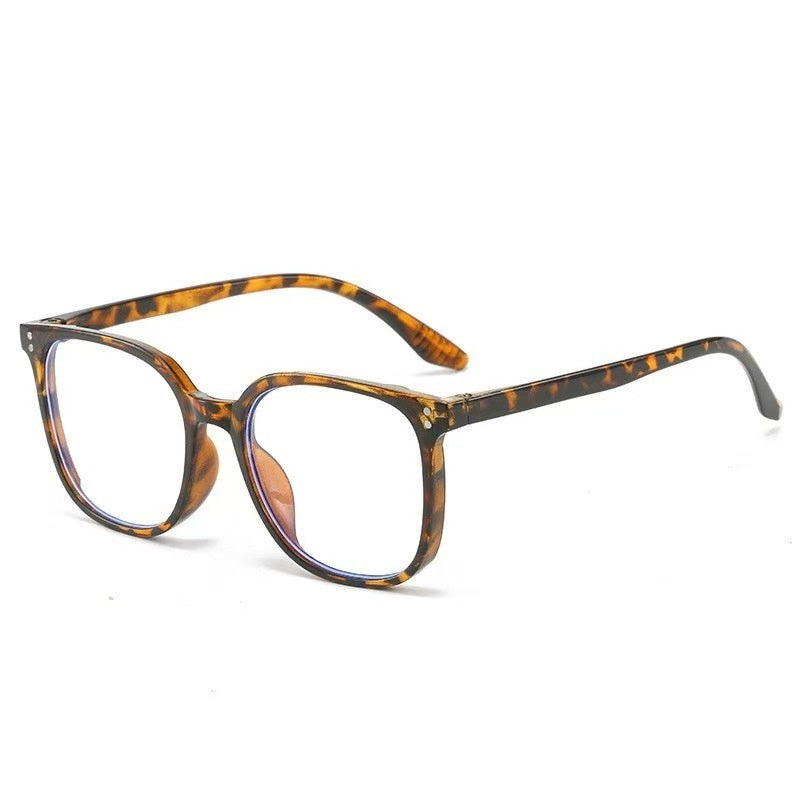 Women Full-frame Trendy Flat Anti-Blue Light Blocking Glasses