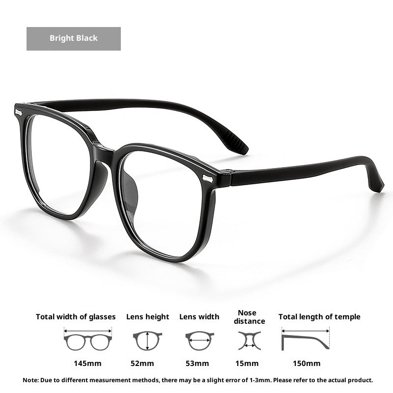 Gradient Anti-Blue Light Large Frame Glasses
