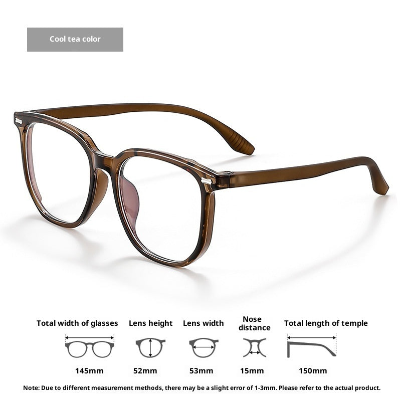 Gradient Anti-Blue Light Large Frame Glasses
