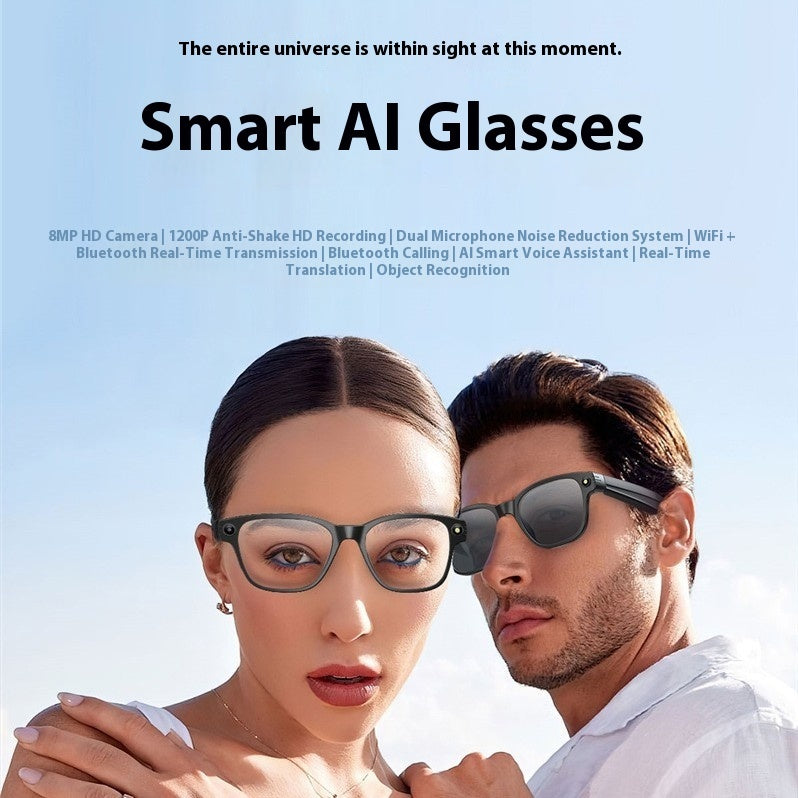 Hyundai L801 AI Intelligent Translation Black Technology Call Wireless Bluetooth Shooting Glasses